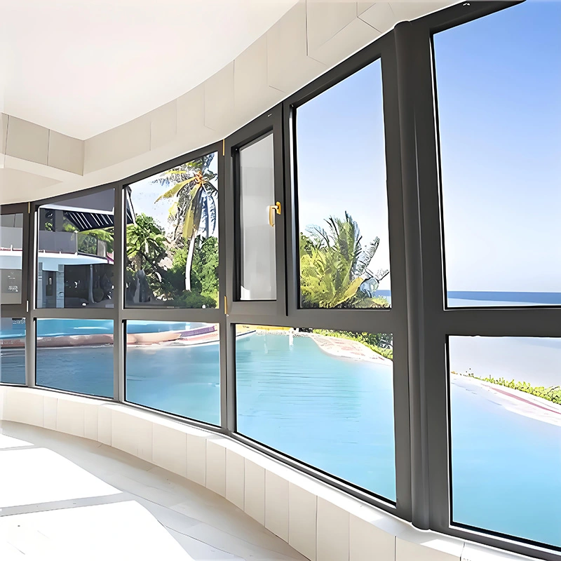 Inåtgående fönster av aluminiumlegering