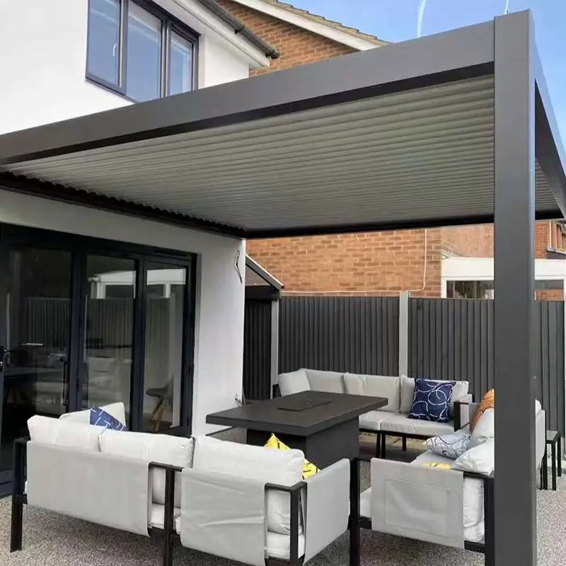 Gazebo av aluminiumlegering i kinesisk stil